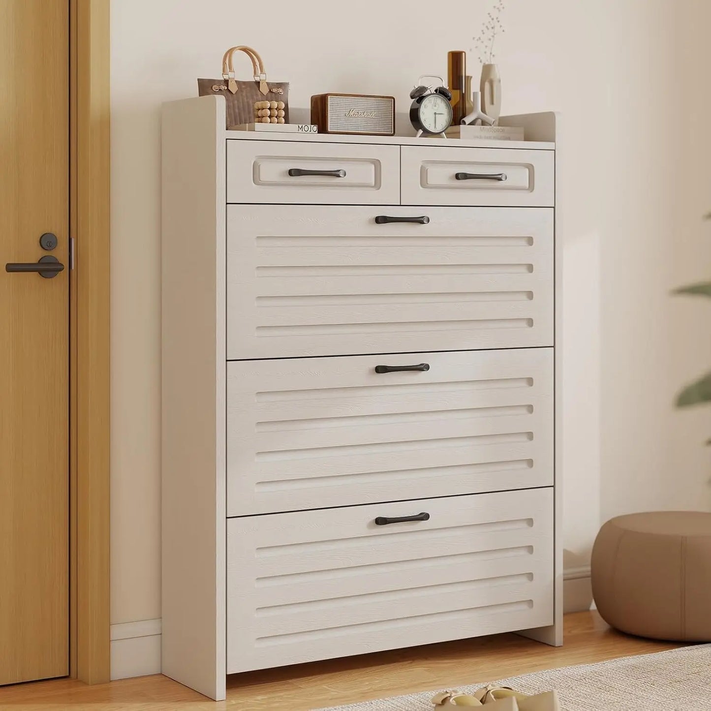 3 Flip Drawer & 2 Storage Drawer Cabinet