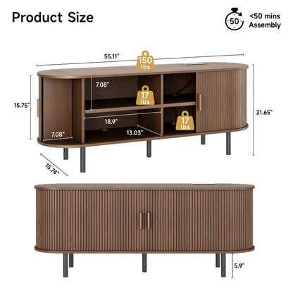60/70" TV Stand with Power Outlets