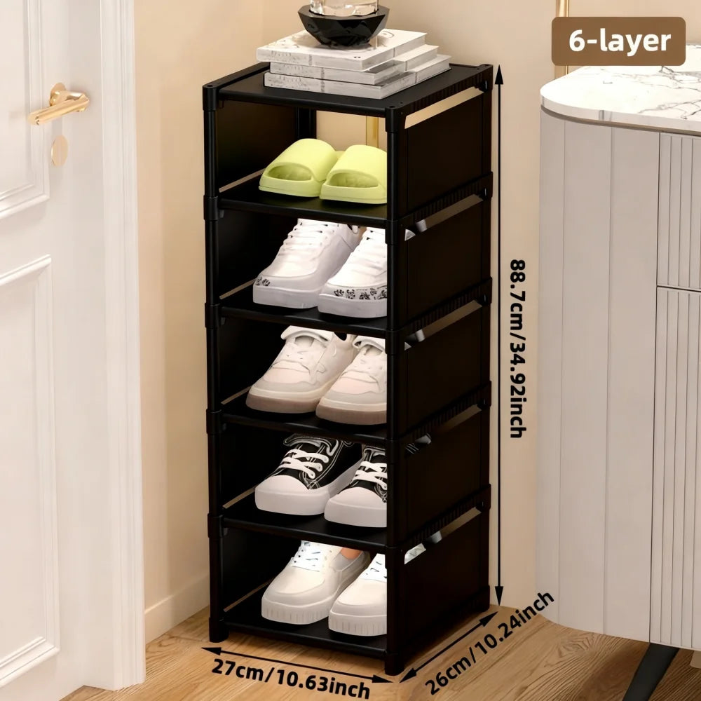 Dustproof Single-Row Multi-Layer Shoe Storage