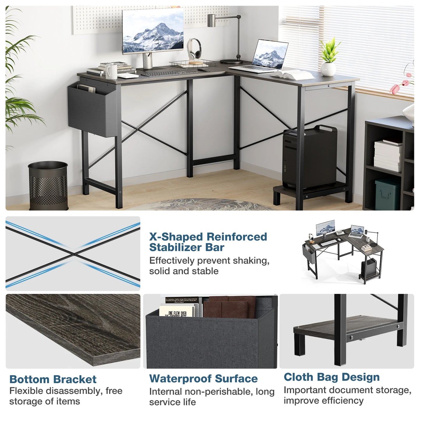 50 Inch Office Writing PC Wooden Table