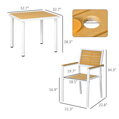 5Pc Outdoor Table and Chairs