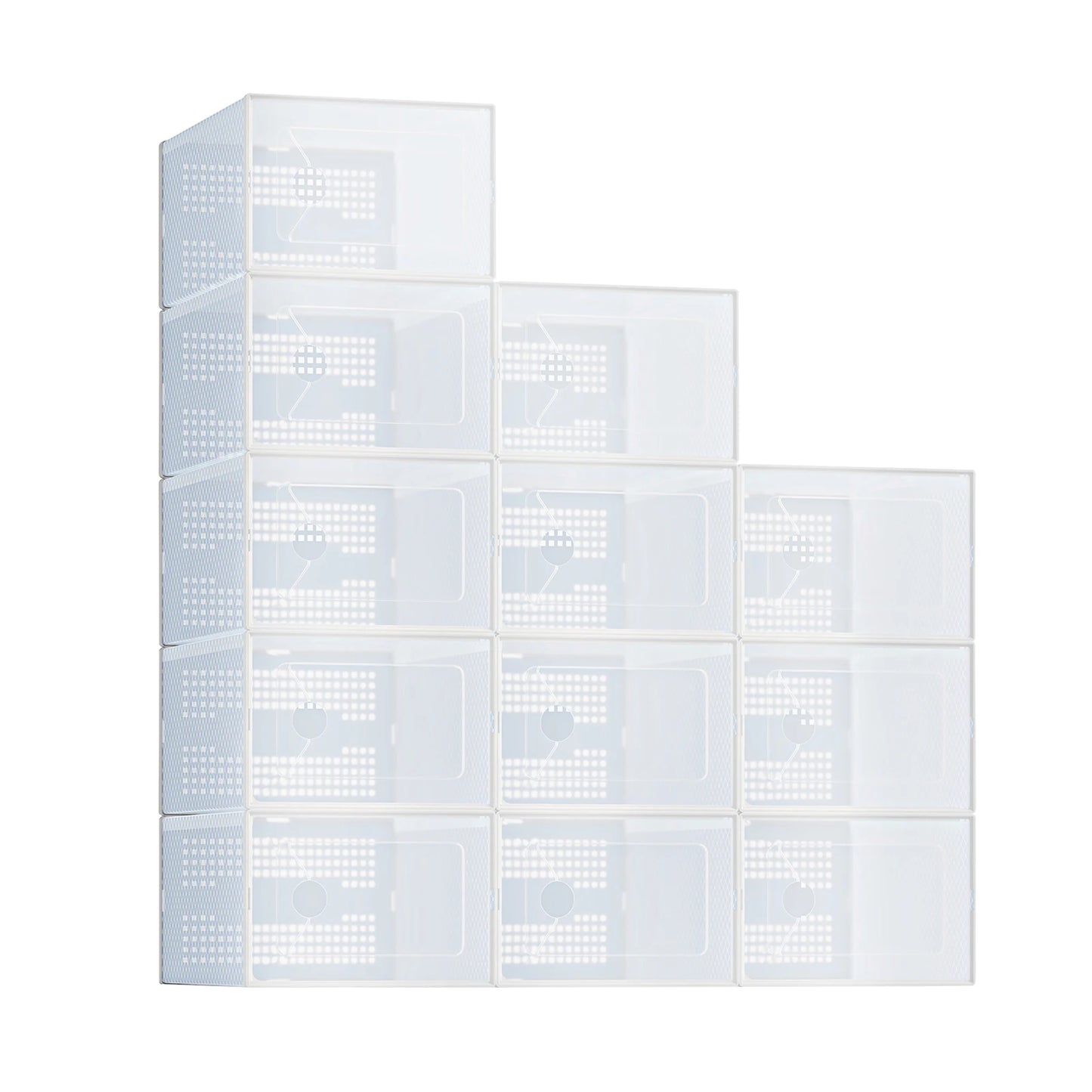 12/15 Pack Plastic Stackable Shoe Organizer