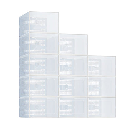 12/15 Pack Plastic Stackable Shoe Organizer