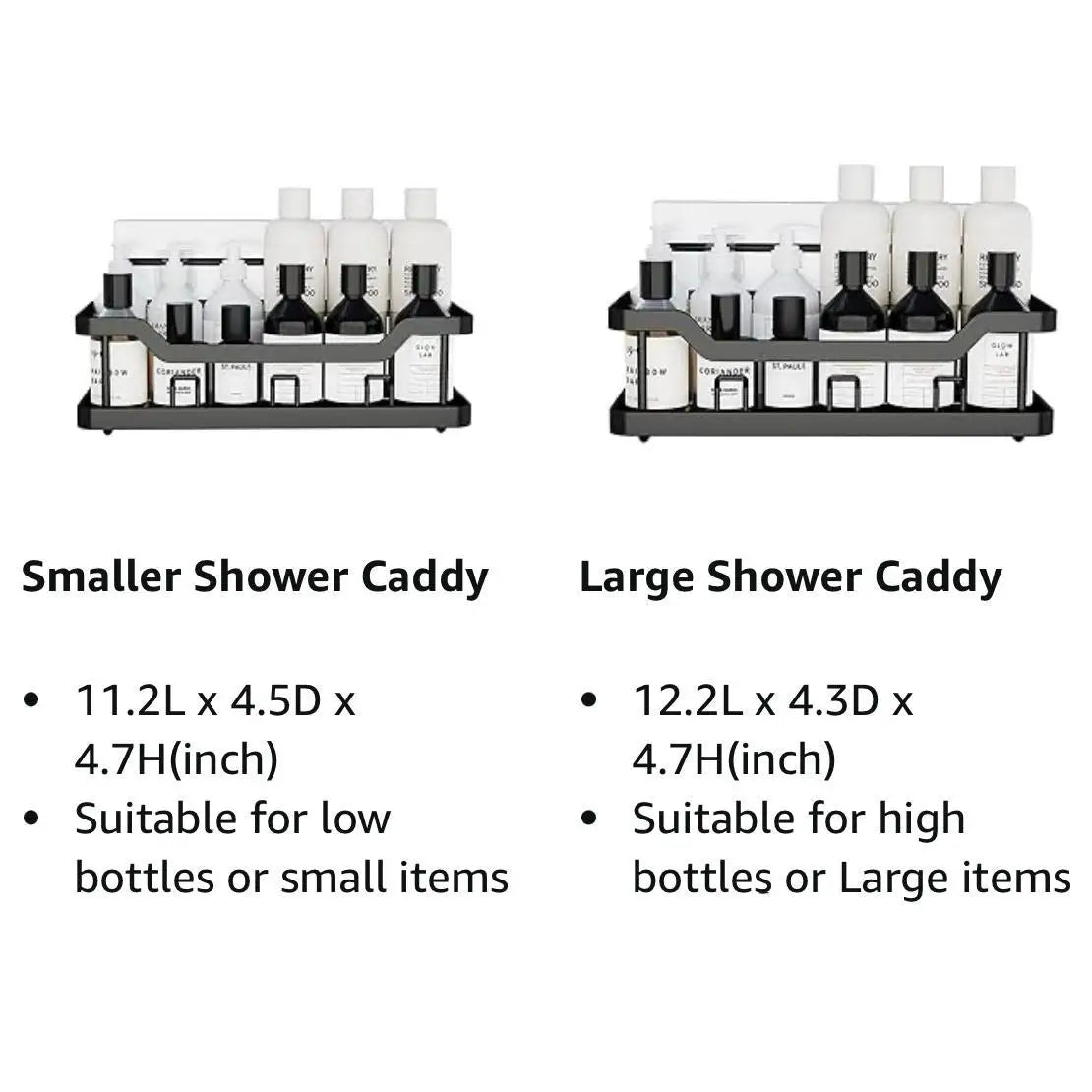 3/5 Pack Adhesive Shower Organizer