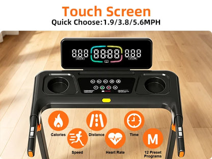 12% Incline, 3-in-1 Foldable Treadmills