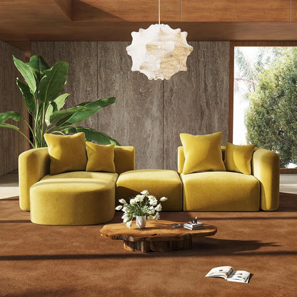 Luxury Modular Sectional Couches with Ottoman