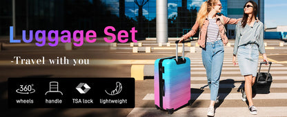 3 Piece  Hard-Shell Luggage Set