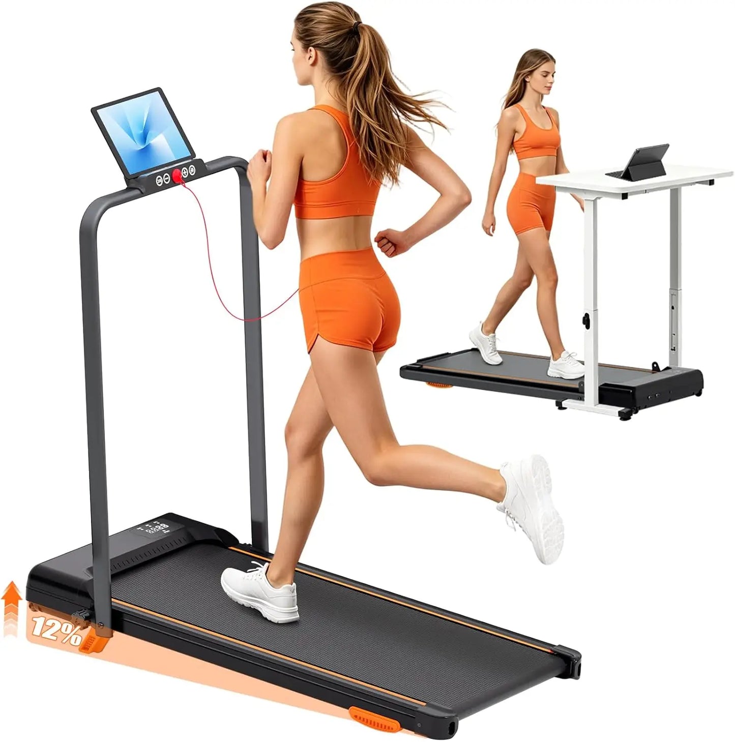 3.0HP 12% Incline Treadmill with Remote