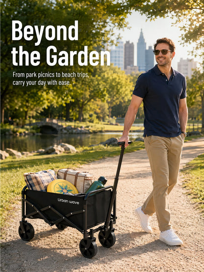 Collapsible 220 lbs Capacity Wagon with Wheels