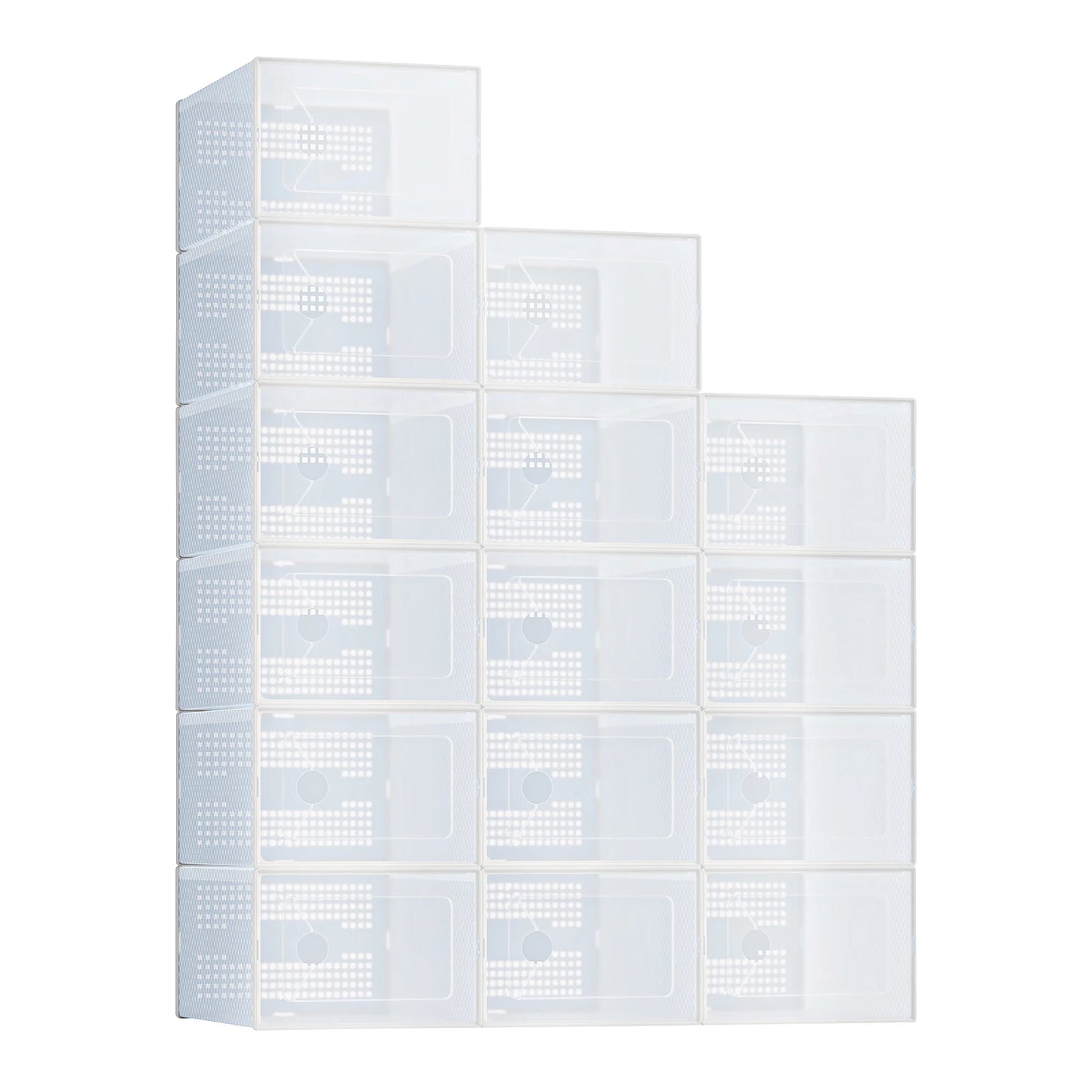 12/15 Pack Plastic Stackable Shoe Organizer