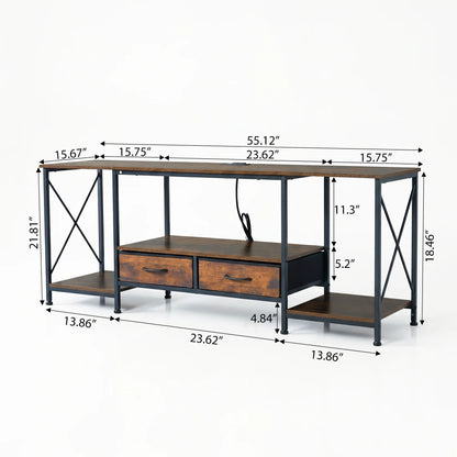 TV Stand For 70/75 Inch TV W/Drawers