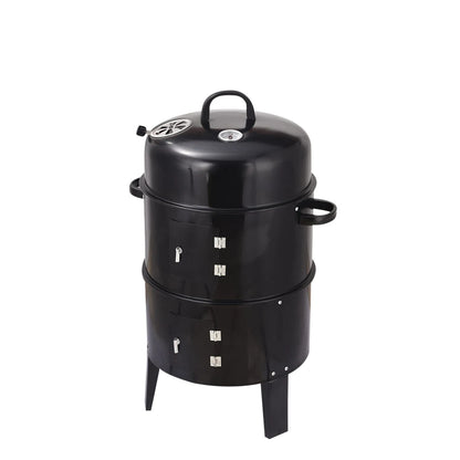 3-Tier Charcoal Smoker Grill