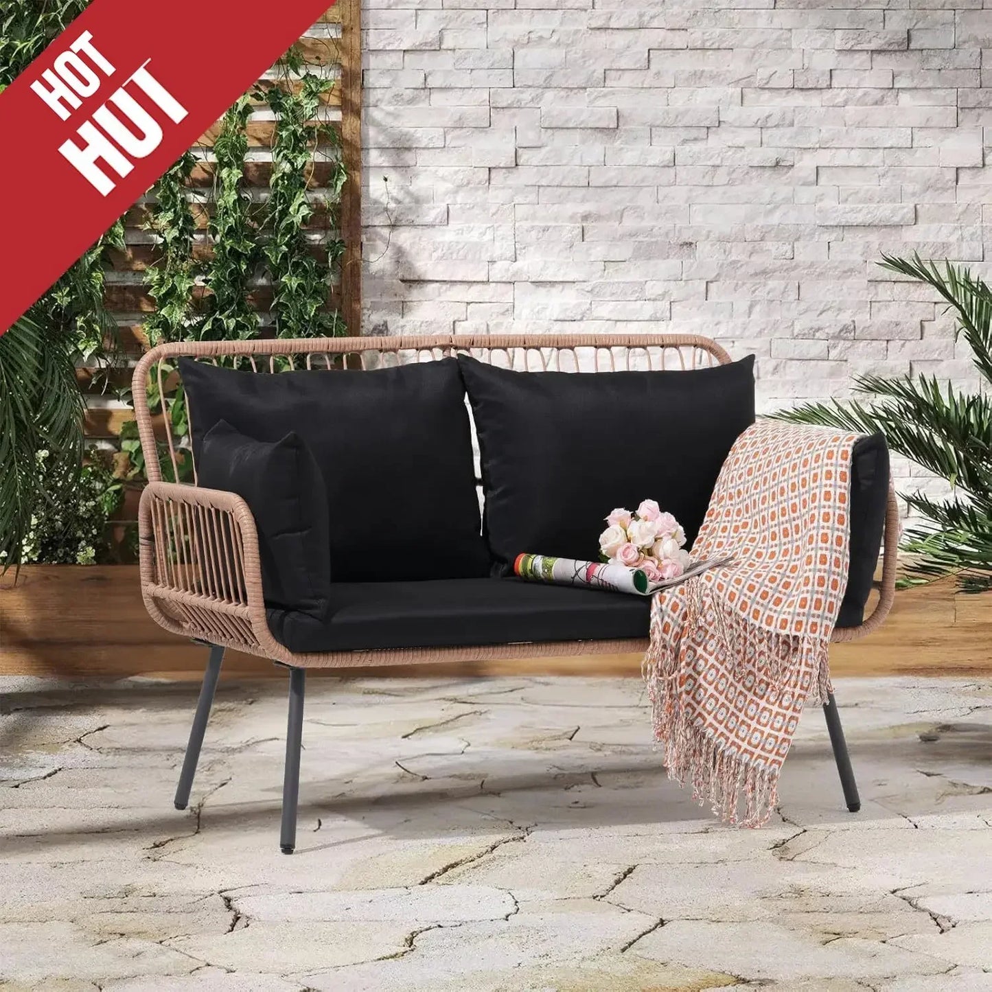 Garden Patio Loveseat, Outdoor Balcony Furniture