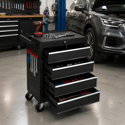 Locking 4 Drawer Rolling Tool Chest