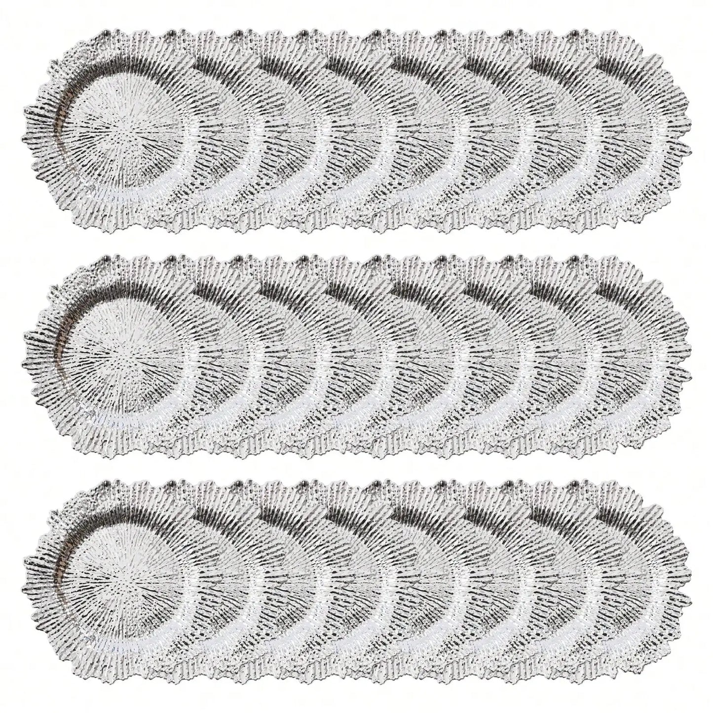 24PC Charger Plastic Reef Plate