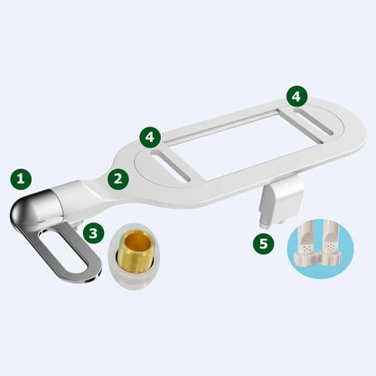 Smart Toilet Bidet Sprayer With Adjustable Pressure