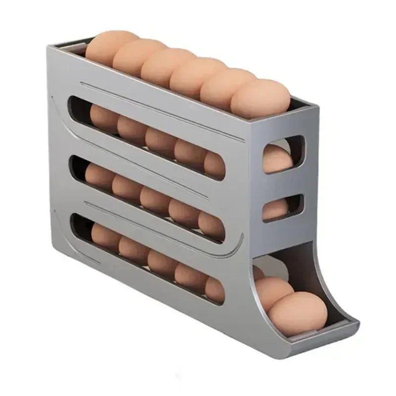 Refrigerator Egg Box  Automatic Rolling Egg Holder