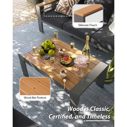 Outdoor Patio Furniture Set, with Coffee Table