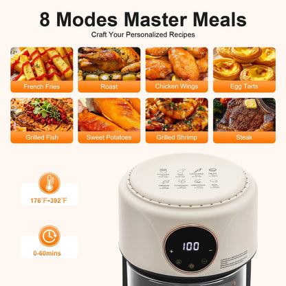 4.2L 1200W 360° Viewable Airy Fryer