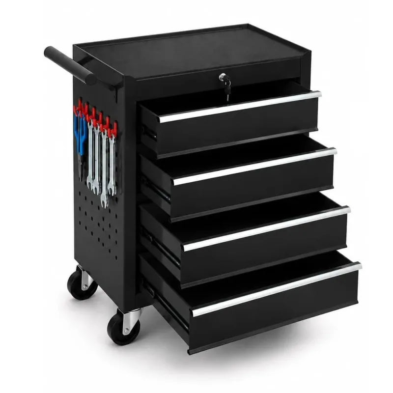 Locking 4 Drawer Rolling Tool Chest