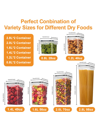 24/48pcs, Sealed Food Storage Containers with Lids