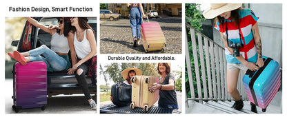 3 Piece  Hard-Shell Luggage Set
