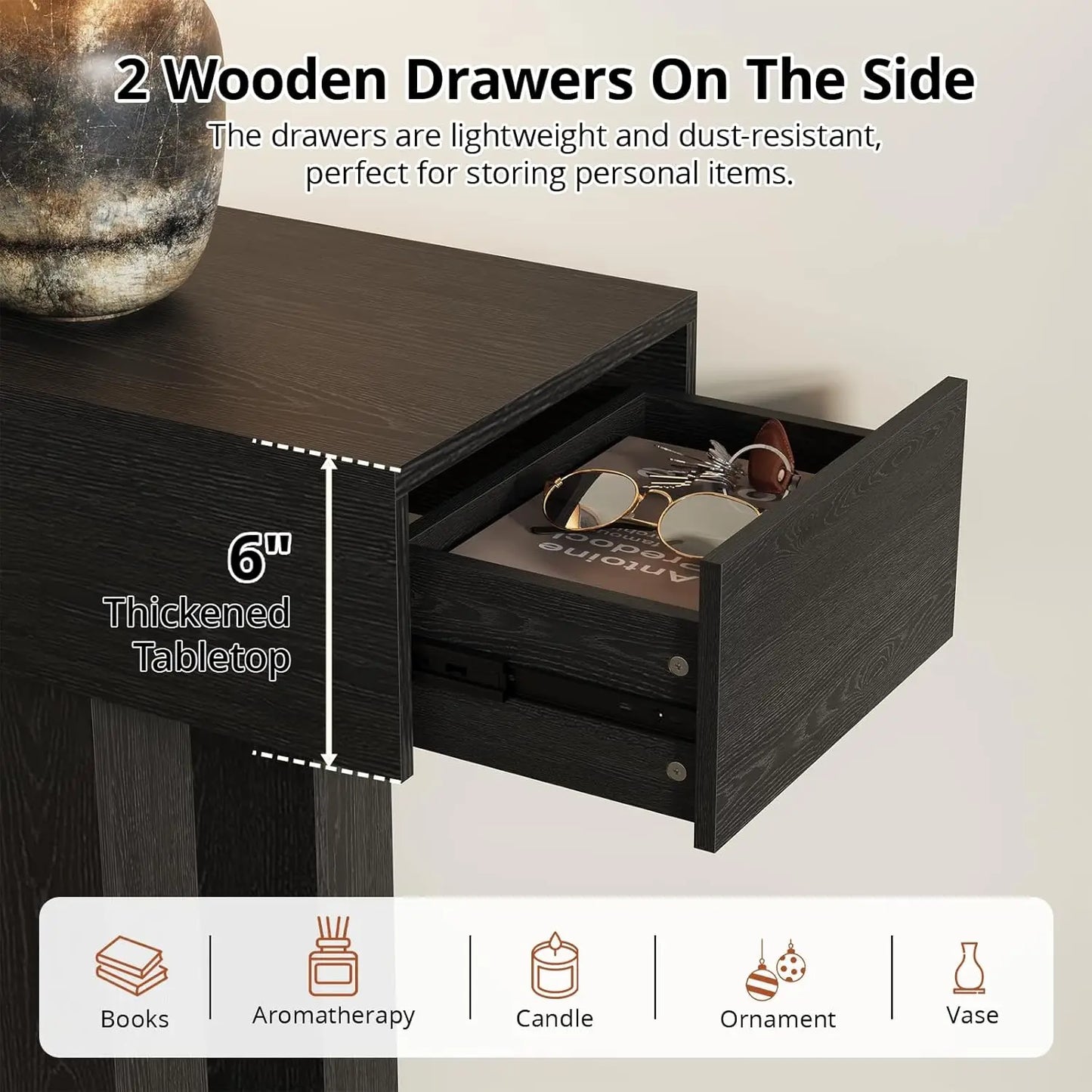 Console Table with Drawers