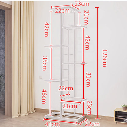 Indoor/Outdoor Metal Plant Stand Flower Shelf