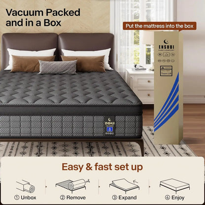 12"/14" Inch Medium Gel Memory Foam Mattress