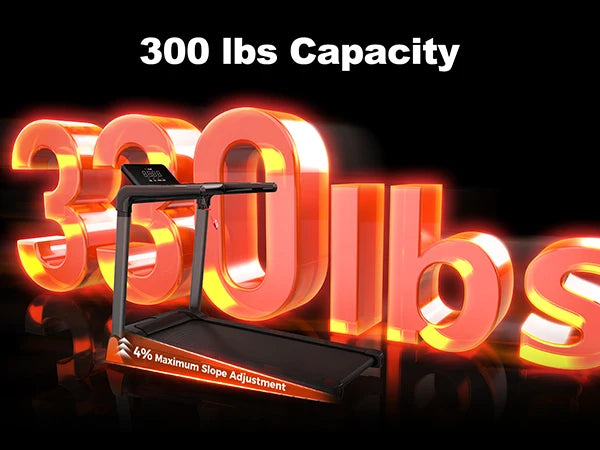Folding Treadmill 3.5 Horsepower 0.5-8.5MPH 330LBS Capacity