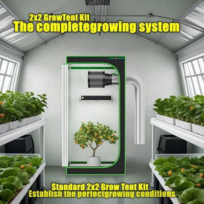 2x2 AG1000 LED Grow Tent Package