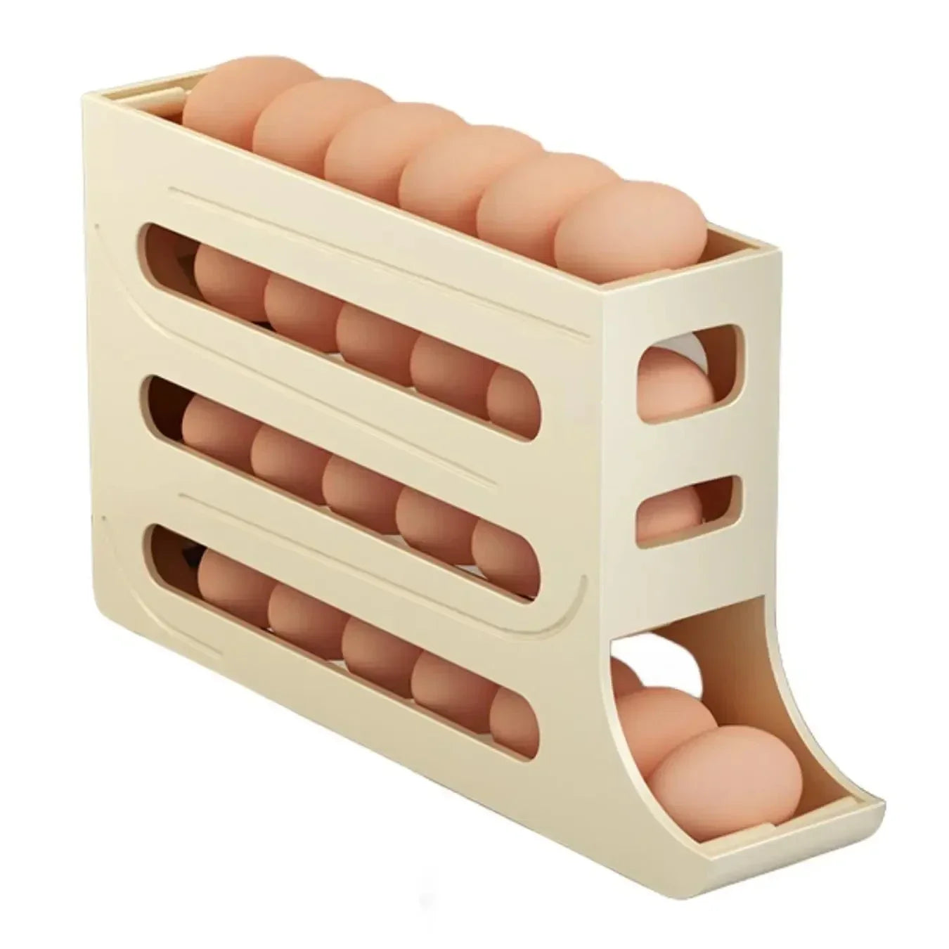 Refrigerator Egg Box  Automatic Rolling Egg Holder