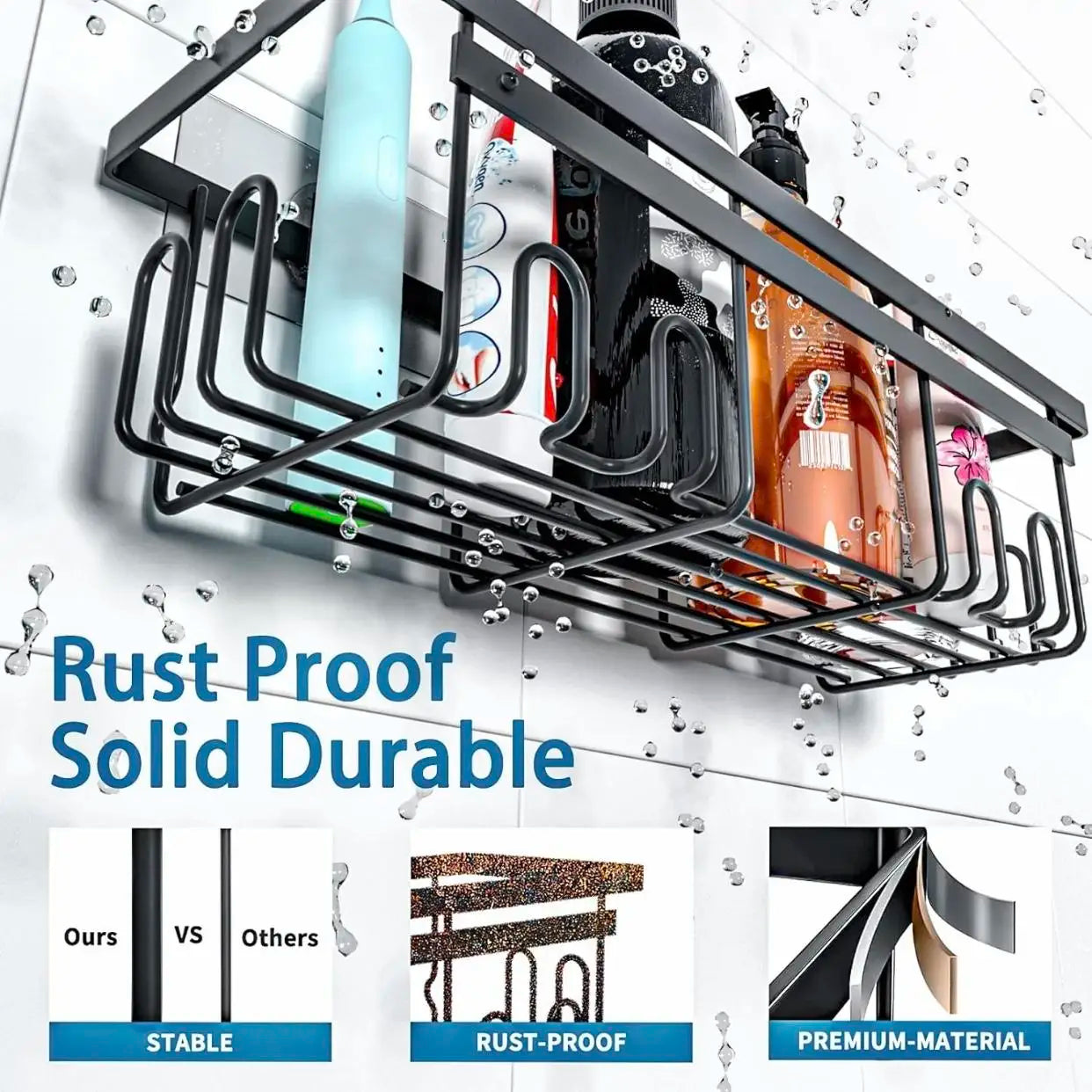 3/5 Pack Adhesive Shower Organizer