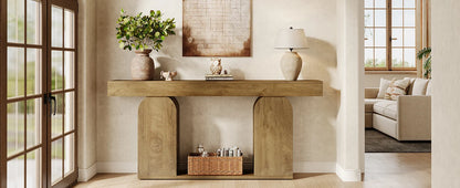 Entryway Accent Table with U-Shaped Base