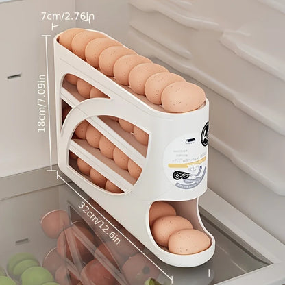 Automatic Rolling Egg Dispenser Organizer