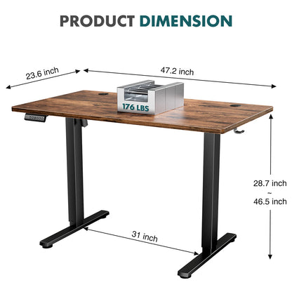 Ergonomic Adjustable Electric Standing Computer Desk