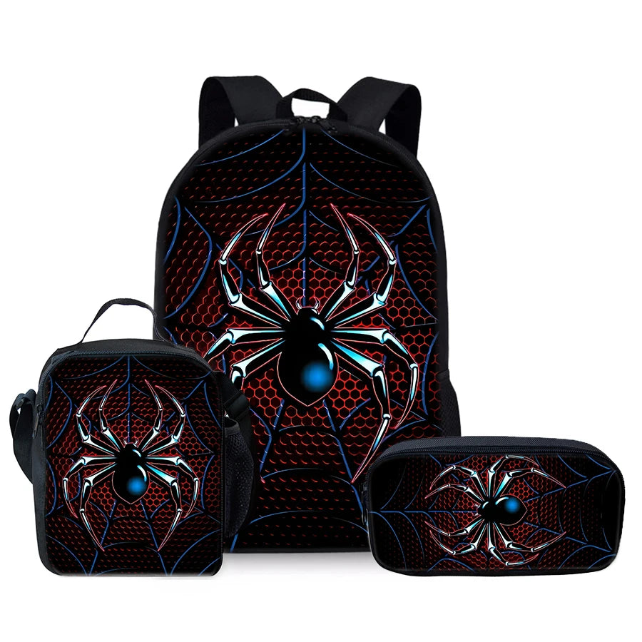 Spider Three Piece Backpacks Set