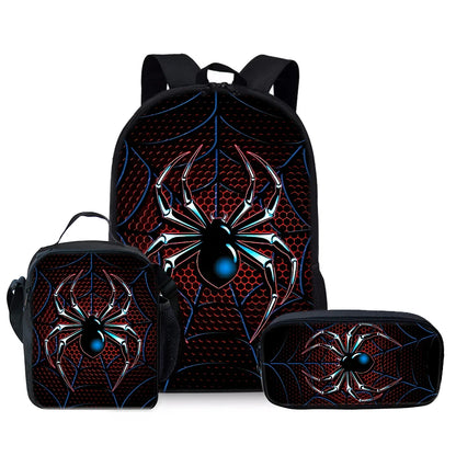 Spider Three Piece Backpacks Set