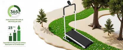 Foldable Compact Non-Electric Treadmill