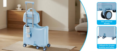 Ride-on Luggage Set with Bag for Kids