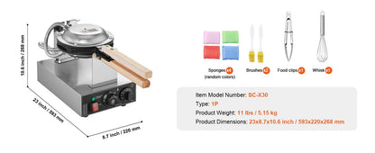 Commercial Egg Bubble Waffle Maker