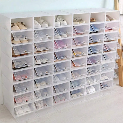 Foldable Shoe Rack Stackable Storage Container