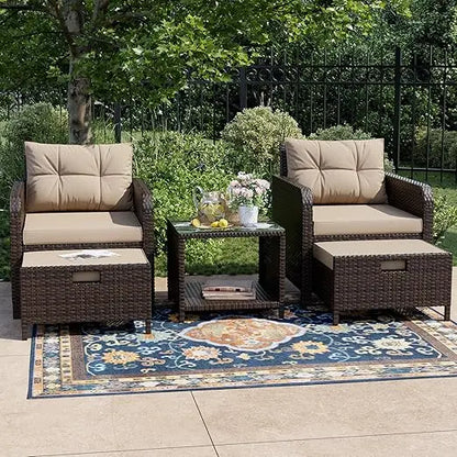 5 Piece Patio Conversation Set