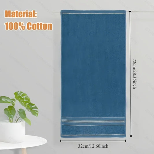 100% Cotton Towels with Gold Thread Decoration