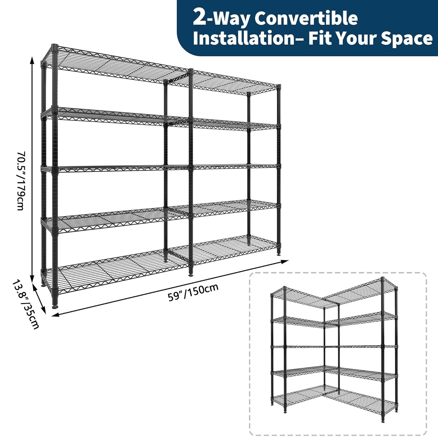 Heavy Duty Storage Shelves Tiers Metal Shelving