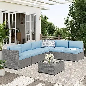 7-Piece Outdoor Patio Furniture Sofa Set