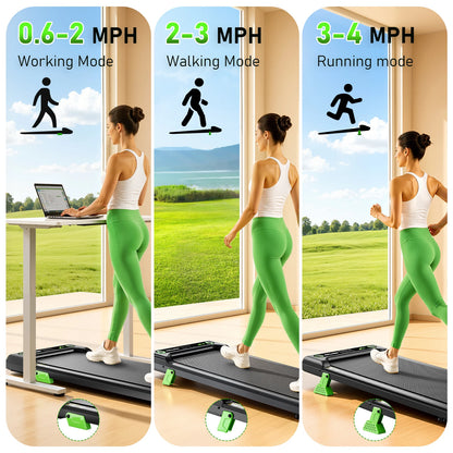 2.5HP Portable Walking Treadmill with 300Lbs Capacity