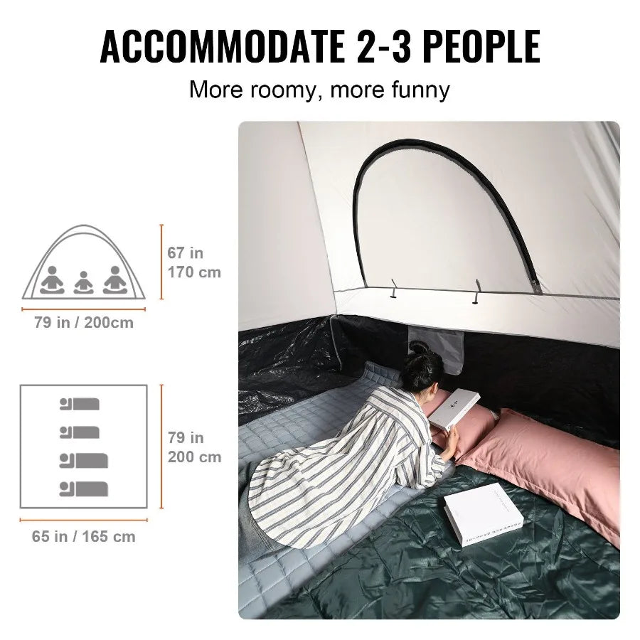 6.4-6.7ft Truck Bed Tent with Rain Layer