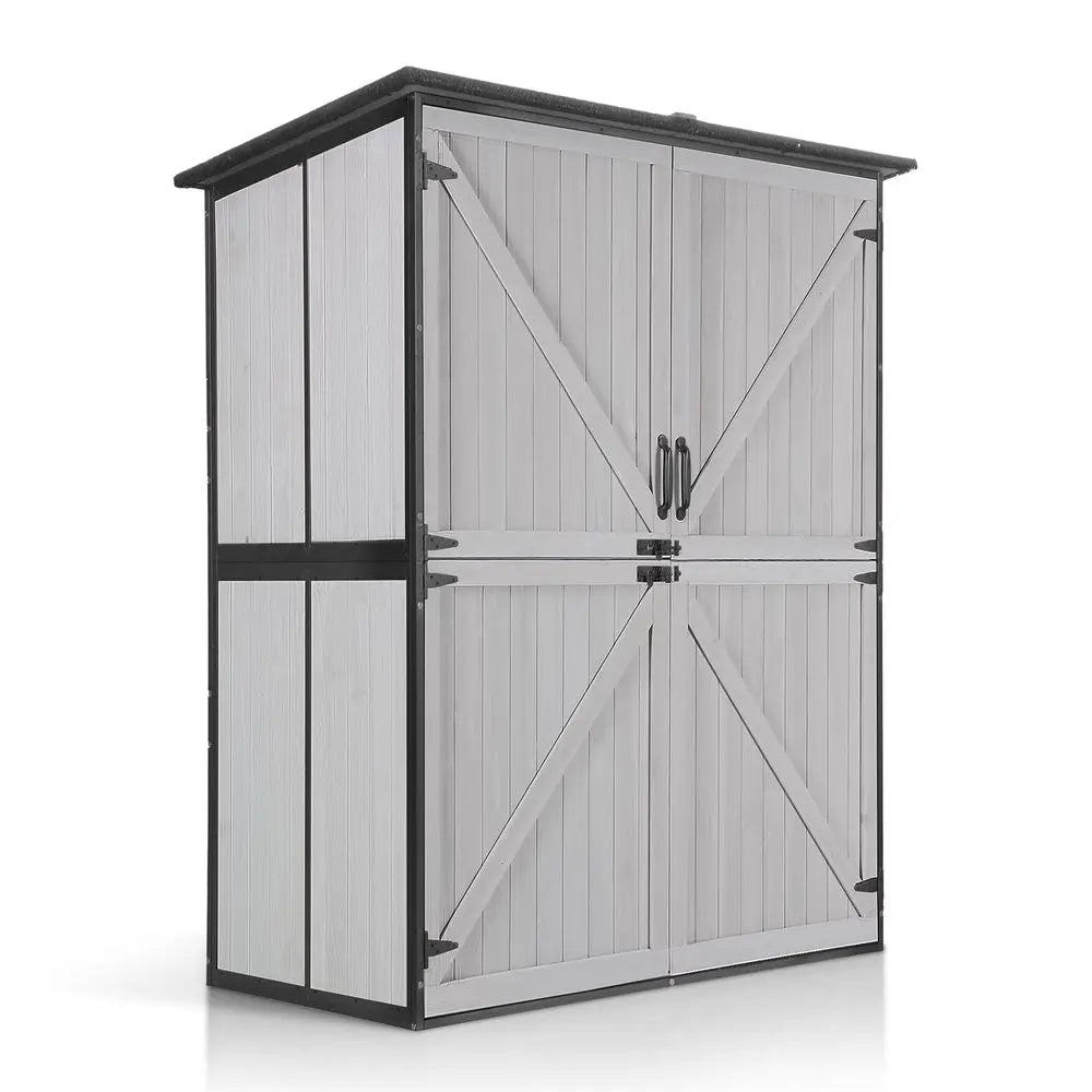Outdoor Storage Cabinet with Durable Metal Frame