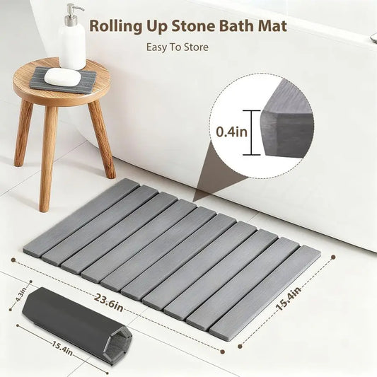 Bath Mat for Bathroom with Absorbing Tray